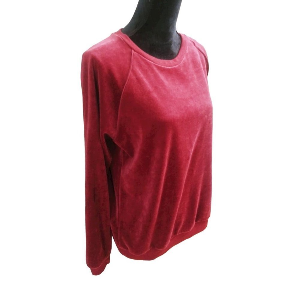 NWT Women's Knox Rose Soft Rib Knit Cuffed Long Sleeve Sweatshirt - Picture 2 of 9